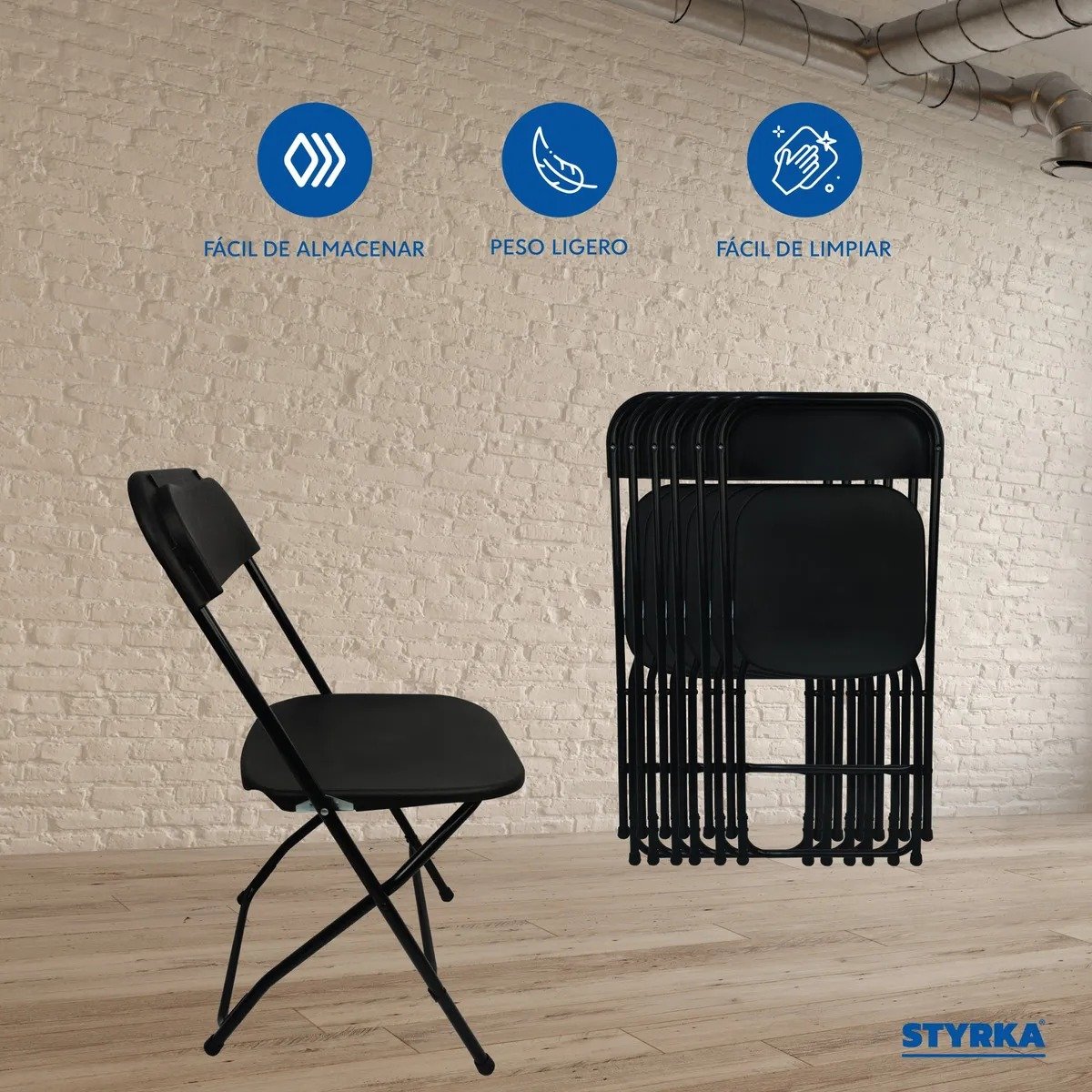 Set de 6 Sillas plegables con 52% de DESCUENTO en Mercado Libre