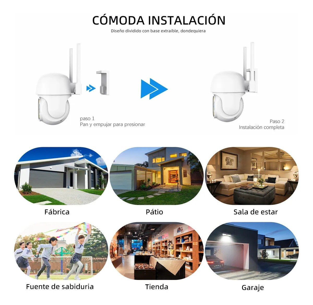 cámara de seguridad wifi para exteriores marca qigo con 45% de descuento cámara de seguridad wifi para exteriores marca qigo con 45% de descuento