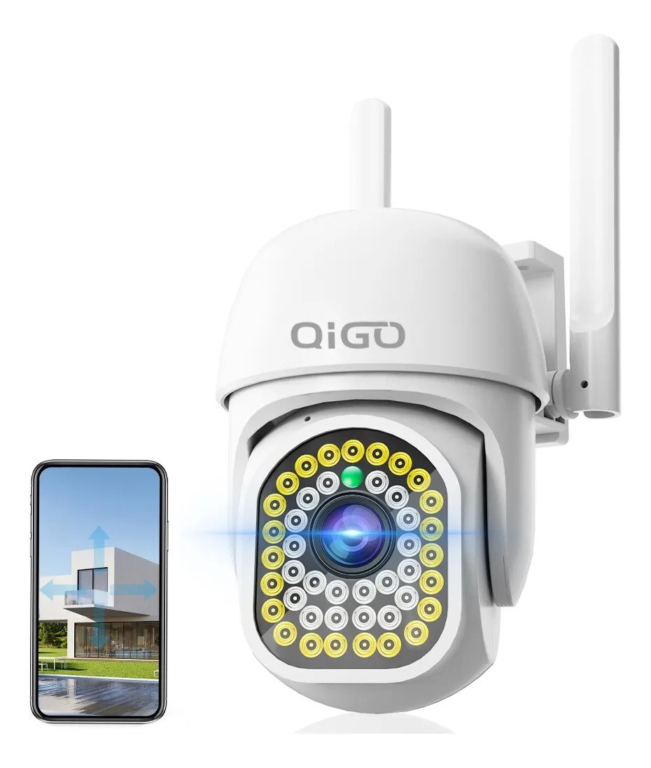 Cámara de Seguridad Wifi para Exteriores marca Qigo con 45% de DESCUENTO