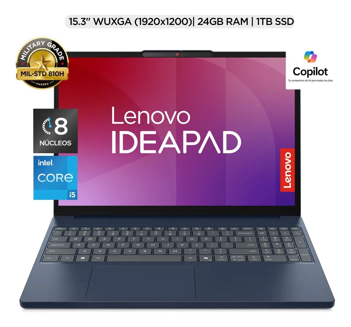 Laptop Lenovo IdeaPad Slim 3 con Intel Core I5, 24GB RAM y 1TB SSD con 25% de DESCUENTO