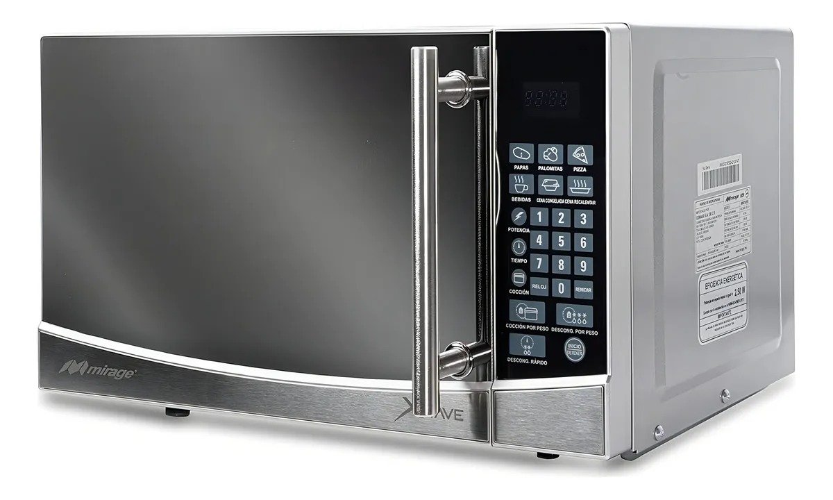 Microondas Mirage color Plata con 39% de DESCUENTO