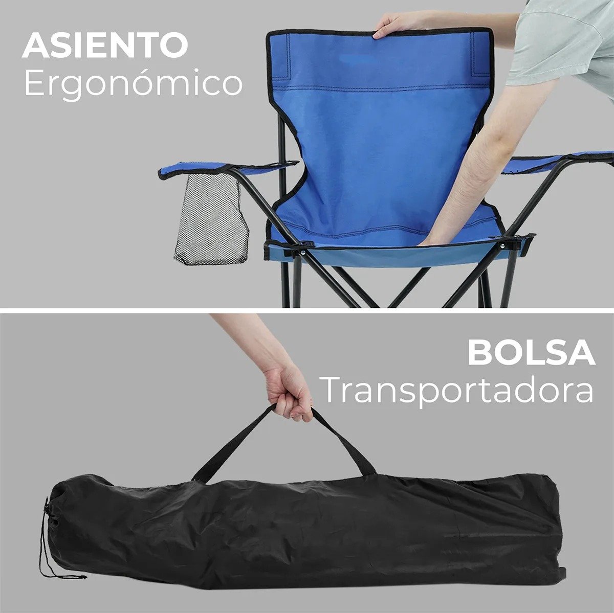Silla Plegable Portátil para playa o camping con 23% de DESCUENTO