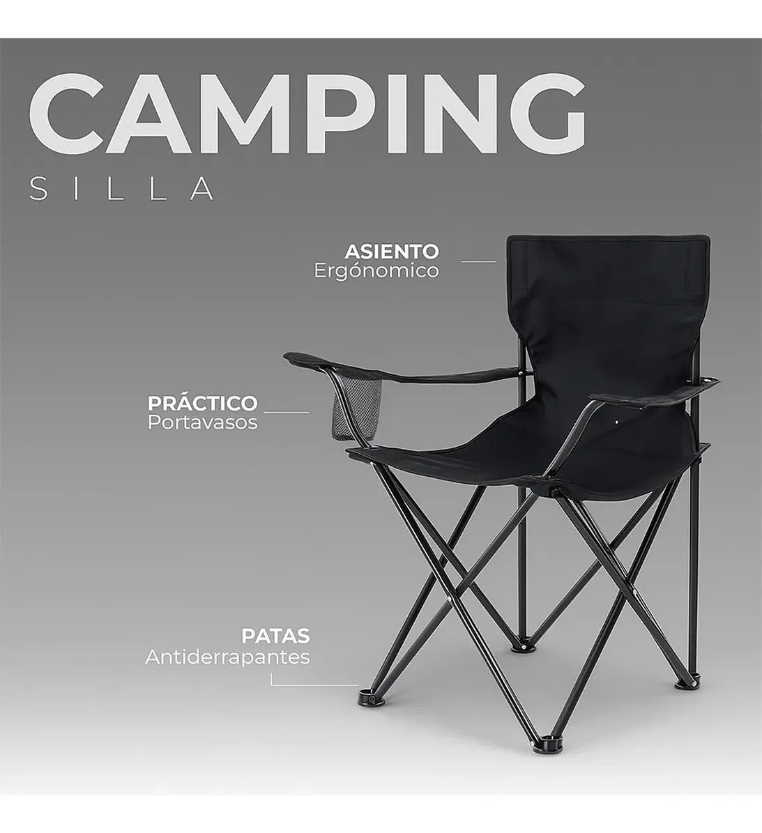 silla plegable portátil para playa o camping con 23% de descuento silla plegable portátil para playa o camping con 23% de descuento