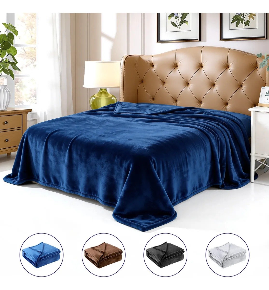 Home Cobija Cobertor Lanbone de Franela con 53% de DESCUENTO