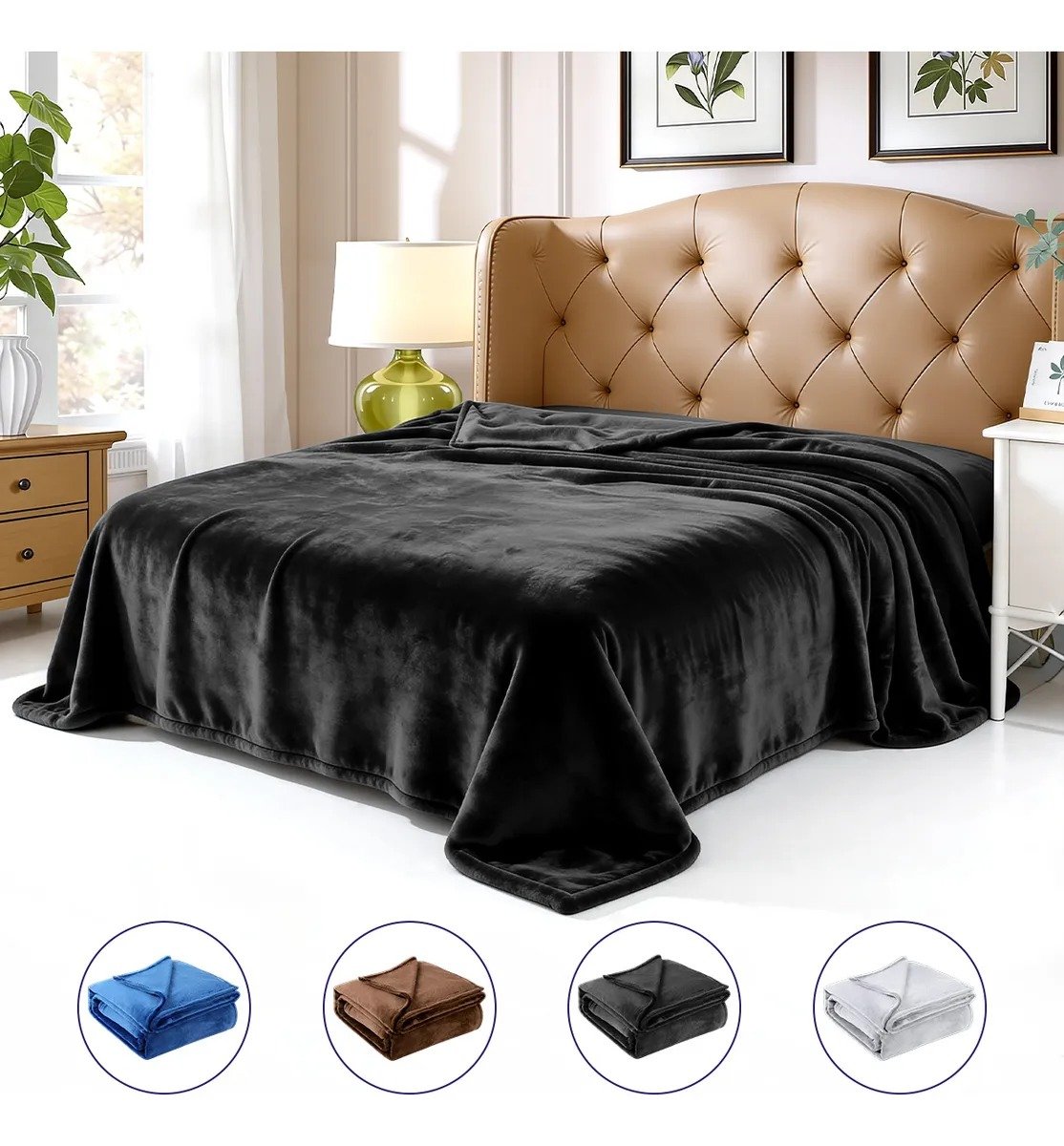 Home Cobija Cobertor Lanbone de Franela con 53% de DESCUENTO