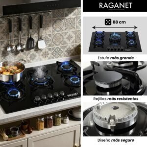 Home estufa de mesa/parrilla de gas marca raganet con 36% de descuento
