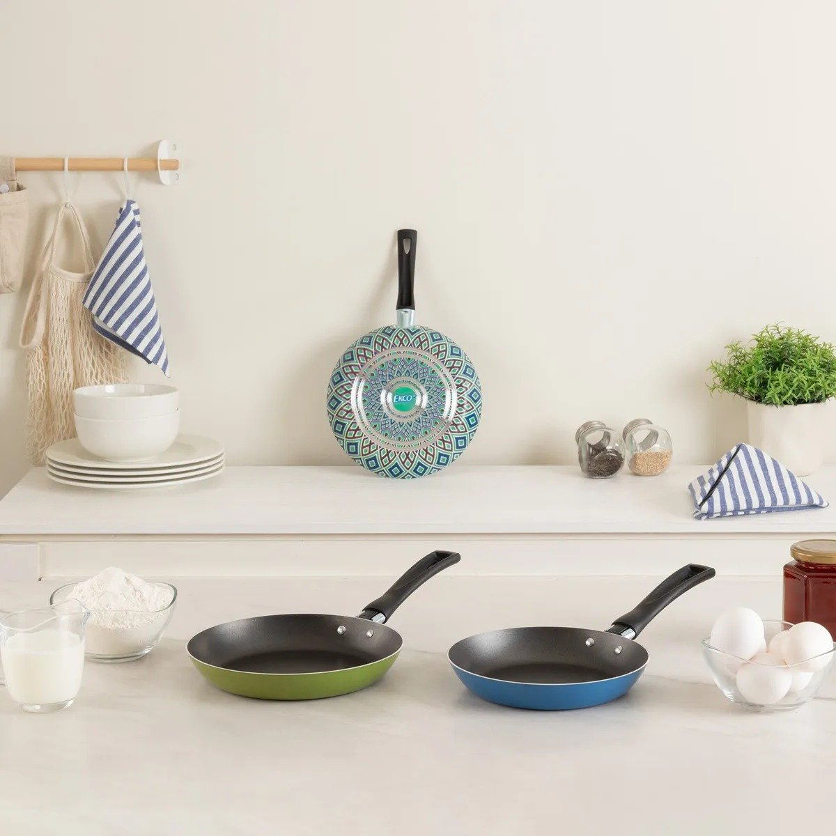 Home Juego de Sartenes Ekco de Aluminio con Antiadherente con 38% de DESCUENTO