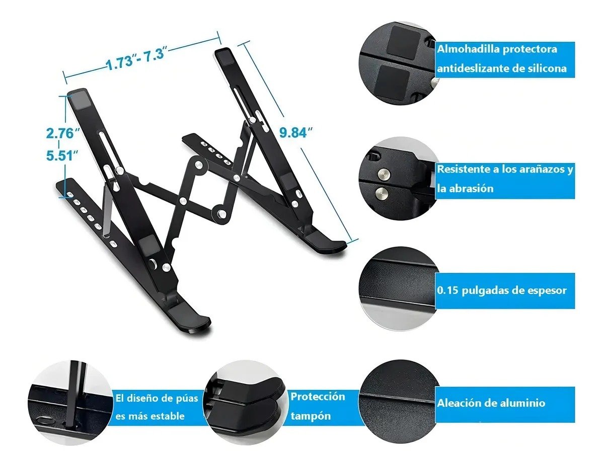 Base Soporte para Laptop de Aluminio Brecelent con 39% de DESCUENTO