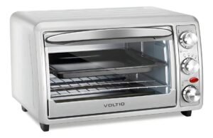 Horno Eléctrico Tostador de Mesa Voltio de Acero Inoxidable con 55% de DESCUENTO