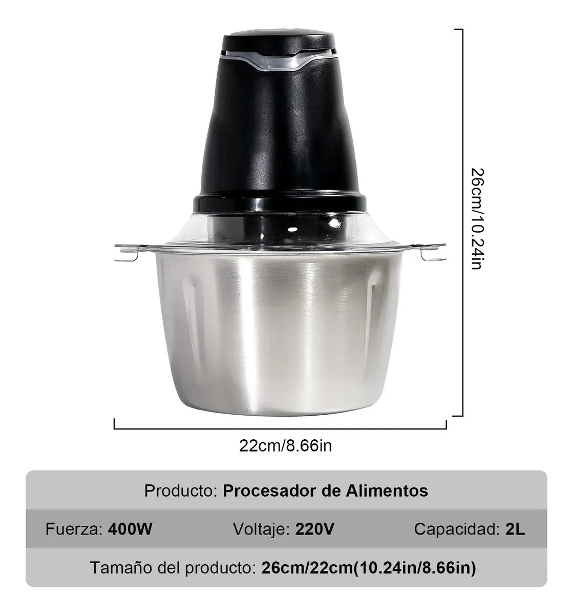 Procesador de Carne Eléctrico Hesta de Acero Inoxidable con 20% de DESCUENTO