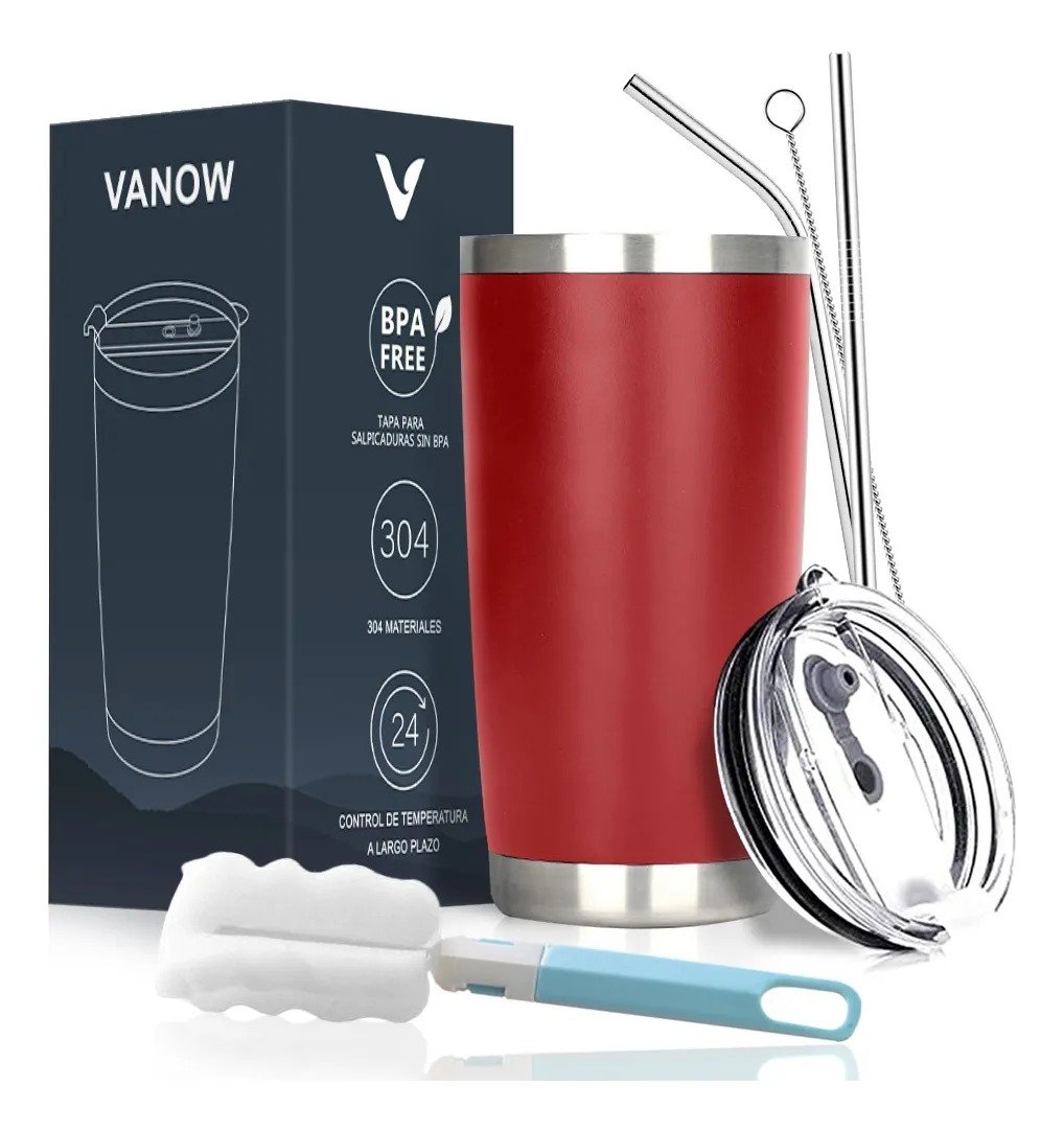 Vaso Térmico de 20 Oz de Acero Inoxidable con 43% de DESCUENTO