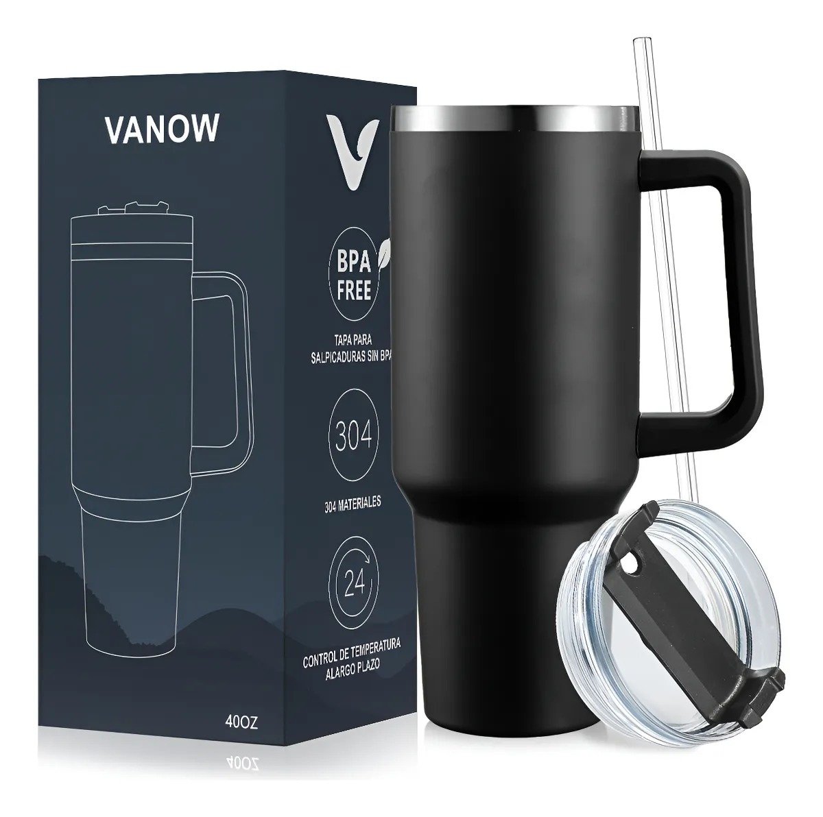 Vaso Térmico de 40 Oz de Acero Inoxidable con 32% de DESCUENTO