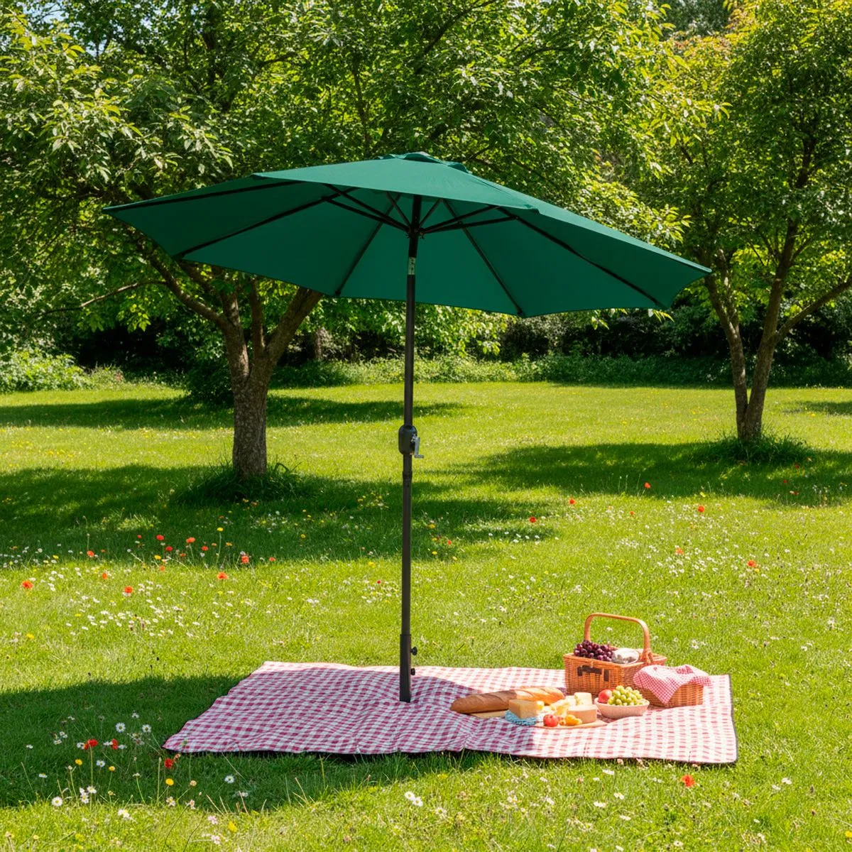 Home Sombrilla Plegable de Jardín y Playa SelectShop de 2.7 metros de ancho con 15% de DESCUENTO