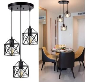 Lámpara Colgante de Techo de 3 Luces Keepouter con 39% de DESCUENTO