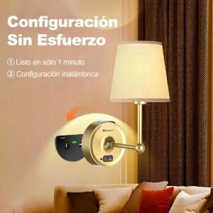 Lámpara LED Recargable de Pared ByLifity con 40% de DESCUENTO