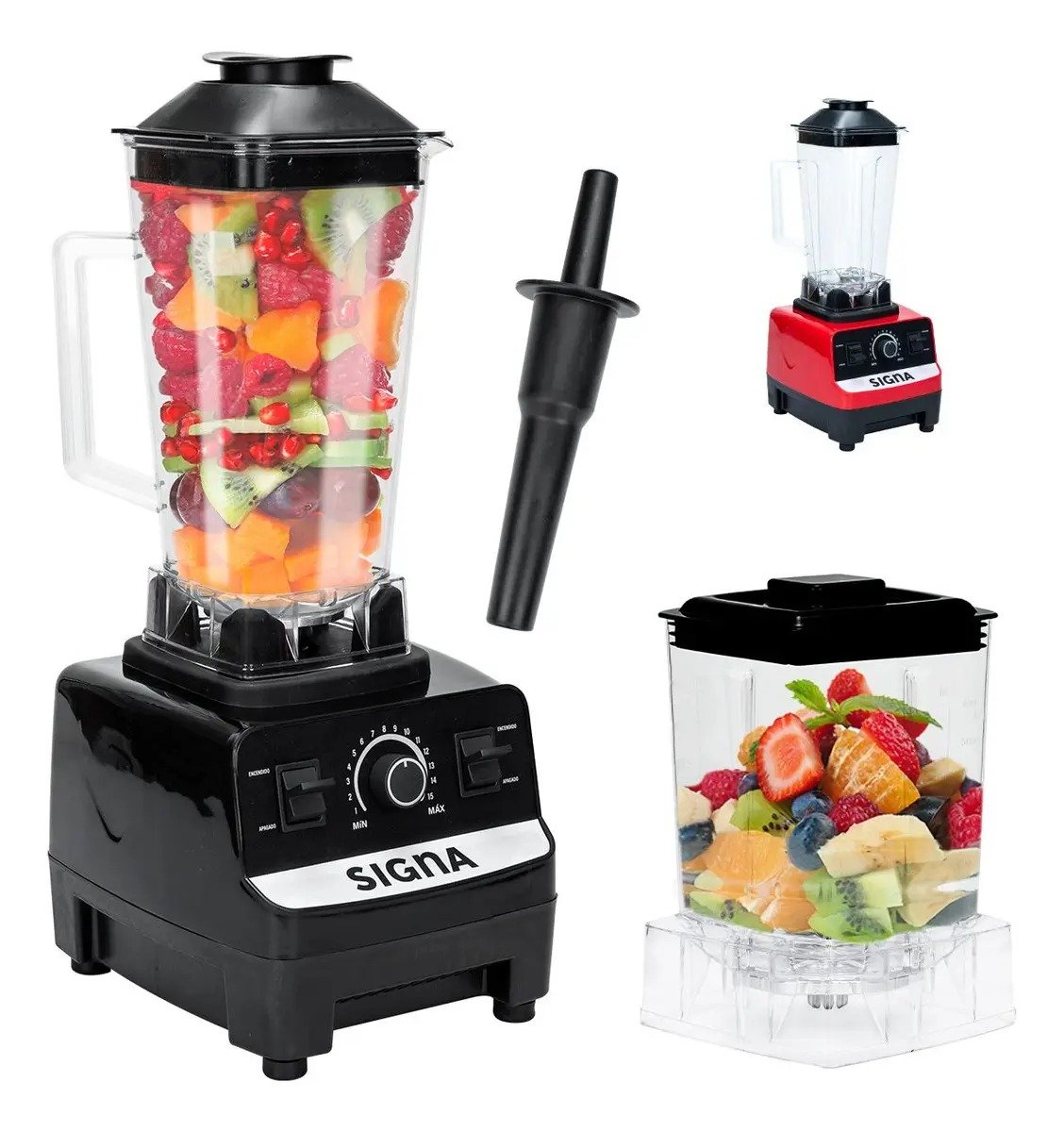 Home Licuadora Profesional Signa 2 en 1 con 15 Velocidades y 52% de DESCUENTO