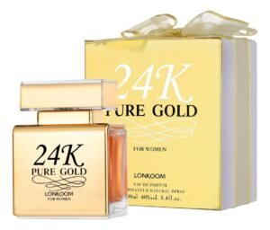 perfume de mujer lonkoom 24k golden de 100 ml con 48% de descuento